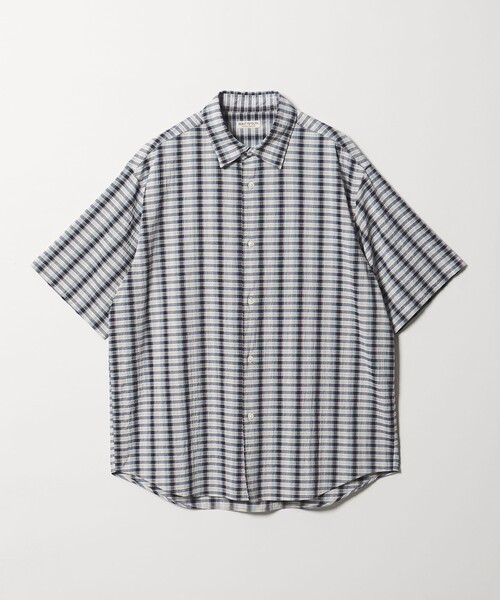 BEAUTY&YOUTH UNITED ARROWS（ビューティーアンドユースユナイテッドアローズ）の「オンブレチェック サッカー レギュラー シャツ GRANDE TAPERD型（シャツ/ブラウス・メンズ・コバルトブルー/モカ・S/XL/M/L）」の11枚目の写真