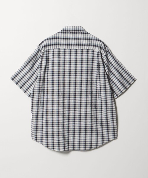 BEAUTY&YOUTH UNITED ARROWS（ビューティーアンドユースユナイテッドアローズ）の「オンブレチェック サッカー レギュラー シャツ GRANDE TAPERD型（シャツ/ブラウス・メンズ・コバルトブルー/モカ・S/XL/M/L）」の12枚目の写真
