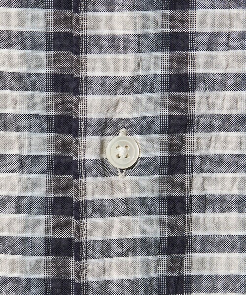 BEAUTY&YOUTH UNITED ARROWS（ビューティーアンドユースユナイテッドアローズ）の「オンブレチェック サッカー レギュラー シャツ GRANDE TAPERD型（シャツ/ブラウス・メンズ・コバルトブルー/モカ・S/XL/M/L）」の16枚目の写真