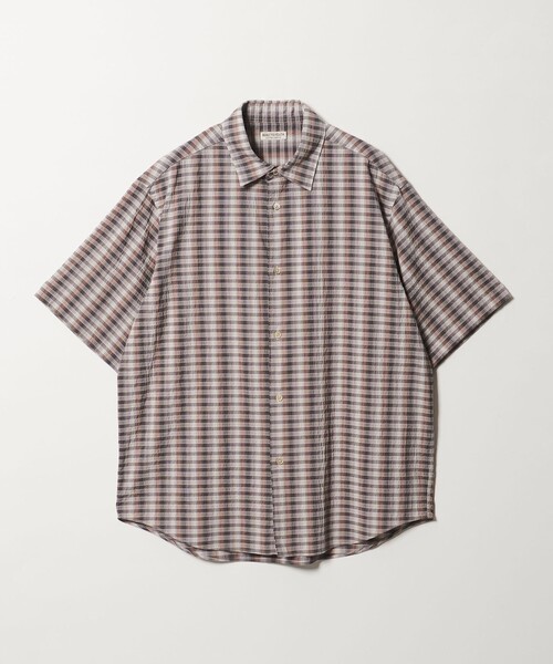 BEAUTY&YOUTH UNITED ARROWS（ビューティーアンドユースユナイテッドアローズ）の「オンブレチェック サッカー レギュラー シャツ GRANDE TAPERD型（シャツ/ブラウス・メンズ・コバルトブルー/モカ・S/XL/M/L）」の17枚目の写真