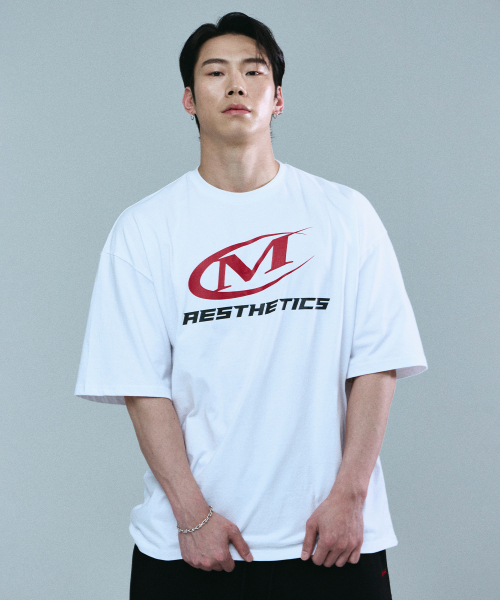 MIHAK(ミハク)の「シンボルビッグロゴオーバーサイズTシャツ(ホワイト)(Tシャツ/カットソー・メンズ・その他・3/1/2)」の4枚目の写真