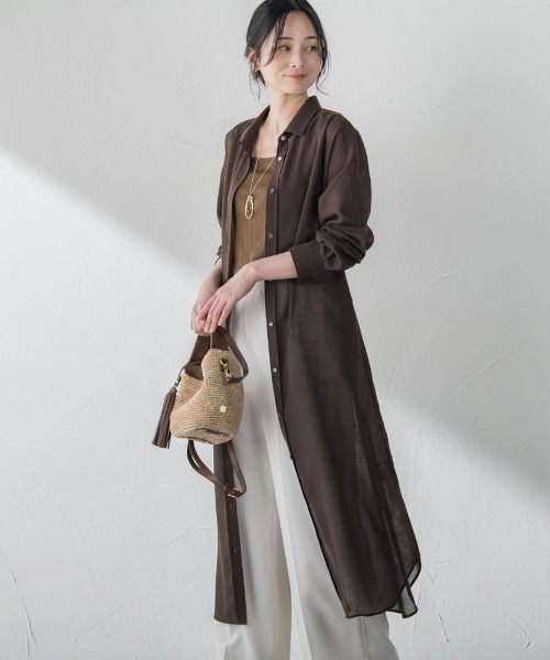 【新品】LAUTREAMONT シャツワンピース　セットアップ　ラミー　ゆったり LAUTREAMONT ONLINE SHOP｜ロートレアモン オンラインショップ