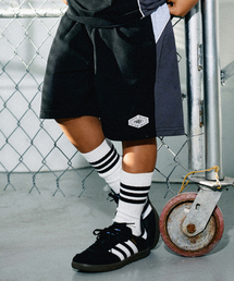 KIDS QUICK DRYING COLOR BLOCK SHORTS - BLACK