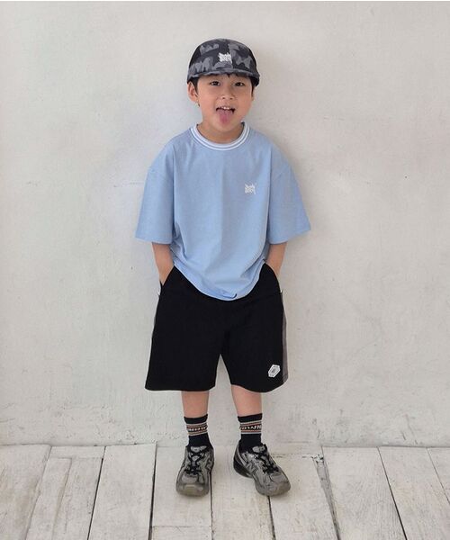 BROWNBREATH KIDS(ブラウンブレスキッズ)の「KIDS QUICK DRYING COLOR BLOCK SHORTS - BLACK(その他パンツ・レディース・その他・140/150/110/120/130)」の4枚目の写真