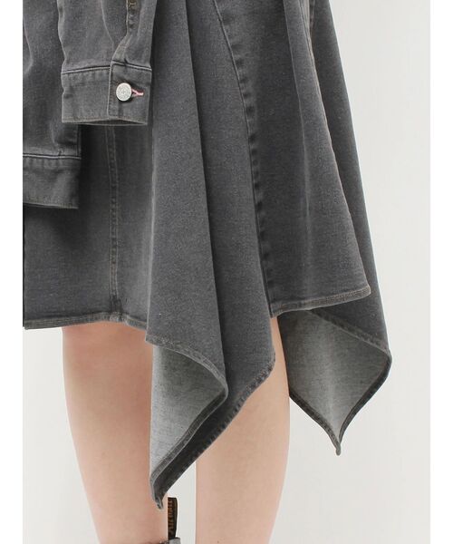 jouetie(ジュエティ)の「アシメヘムデニムミドルスカート(スカート・レディース・ブルー/ブラック/カーキ・SMALL/MEDIUM)」の22枚目の写真