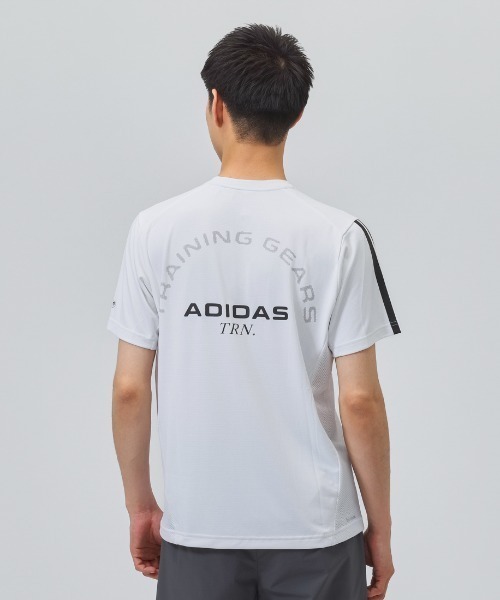 adidas（アディダス）の「【別注】アディダス adidas M TRN バックロゴ S/S Tシャツ 限定コラボ（Tシャツ/カットソー・メンズ・ホワイト/ブラック/グリーン・M/L/LL/3L/S）」の6枚目の写真