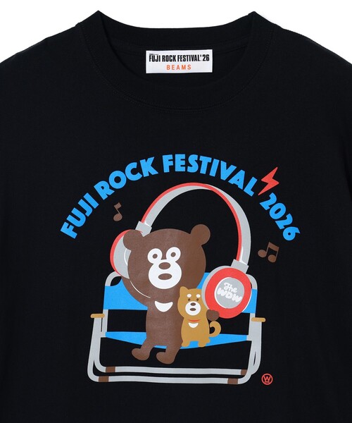 BEAMS(ビームス)の「〈MEN〉FUJI ROCK FESTIVAL'26 / The Wonderful! design works. / BIG HEADPHONES BEAR TEE(WEB限定)(Tシャツ/カットソー・メンズ・ブラック・M/L/XL/XXL)」の3枚目の写真