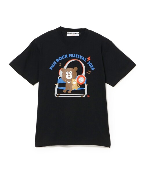 BEAMS(ビームス)の「〈MEN〉FUJI ROCK FESTIVAL'26 / The Wonderful! design works. / BIG HEADPHONES BEAR TEE(WEB限定)(Tシャツ/カットソー・メンズ・ブラック・M/L/XL/XXL)」の2枚目の写真