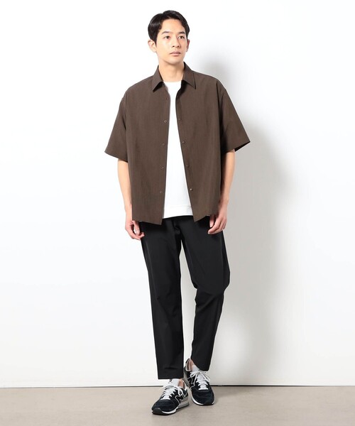 Grand PARK(グランドパーク)の「セオアルファ ショートスリーブシャツ(シャツ/ブラウス・メンズ・チャコールグレー/ネイビー/ダークブラウン/ライトグレー・L/M)」の5枚目の写真