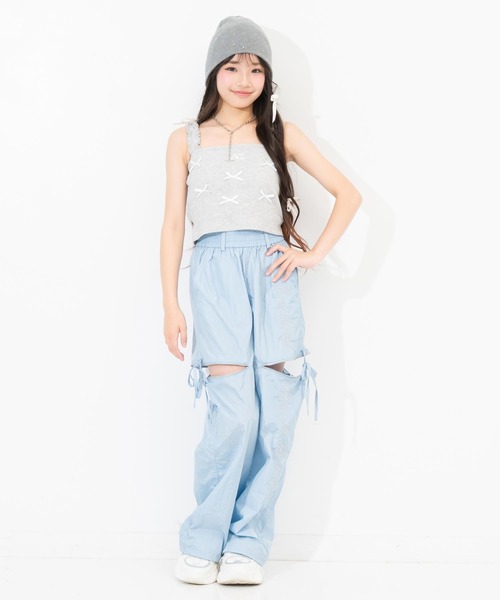 ANAP GｉRL（アナップガール）の「ランダムリボン パッド付キャミソール（キャミソール・キッズ・レッド/ライトグレー/ブラック・XS/S/M）」の20枚目の写真