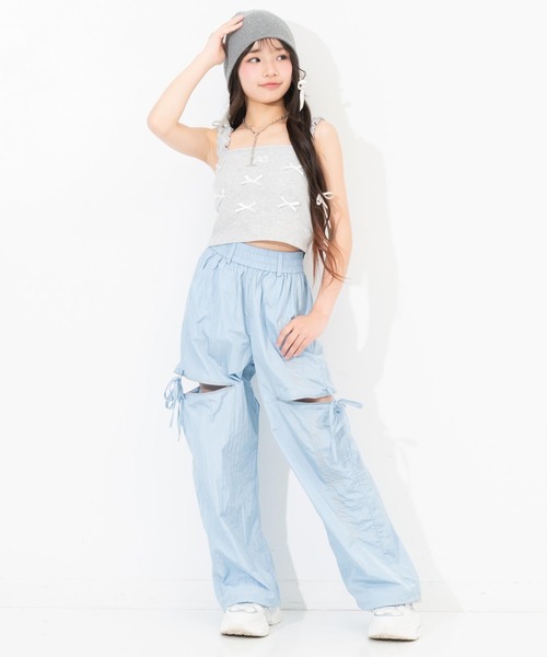 ANAP GｉRL（アナップガール）の「ランダムリボン パッド付キャミソール（キャミソール・キッズ・レッド/ライトグレー/ブラック・XS/S/M）」の21枚目の写真