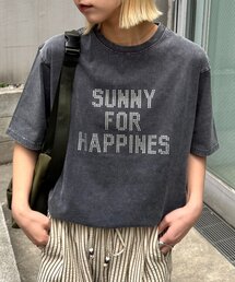 CIAOPANIC TYPY | 【ユニセックス】アシッドウォッシュ加工スタッズロゴTEE(Tシャツ/カットソー)