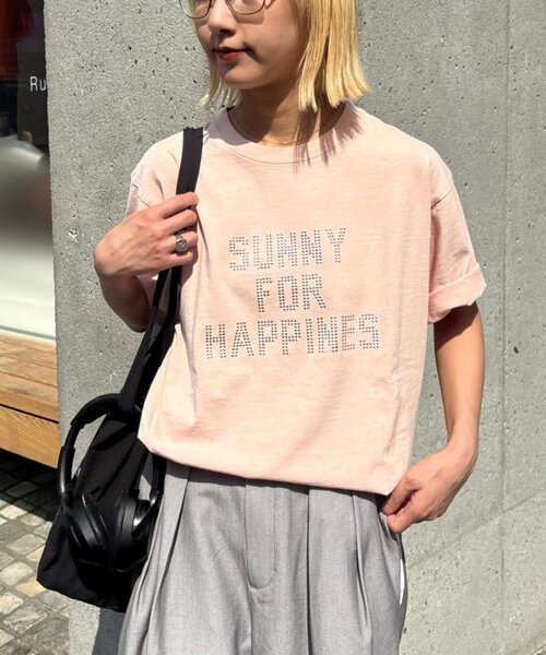 CIAOPANIC TYPY（チャオパニックティピー）の「【ユニセックス】アシッドウォッシュ加工スタッズロゴTEE（Tシャツ/カットソー・レディース・ブラック/ピンク/イエロー・MEDIUM/LARGE）」の13枚目の写真