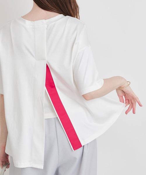 PICCIN(ピッチン)の「前後スリットプルオーバー(Tシャツ/カットソー・レディース・イエロー系その他/レッド系その他/ブラック系その他・M)」の3枚目の写真