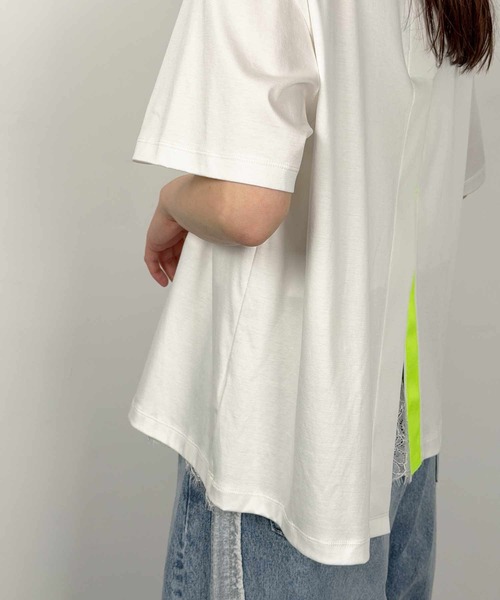 PICCIN(ピッチン)の「前後スリットプルオーバー(Tシャツ/カットソー・レディース・イエロー系その他/レッド系その他/ブラック系その他・M)」の12枚目の写真