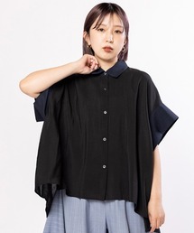 OSMOSIS（オズモーシス）の「バイカラーバックギャザーブラウス（シャツ/ブラウス）」