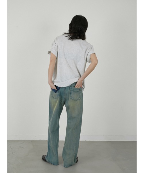 LA PEAU DE GEM(ラポドゥジェム)の「【LA PEAU DE GEM】beans tee/ビーンズT(Tシャツ/カットソー・レディース・グレー・FREE)」の6枚目の写真