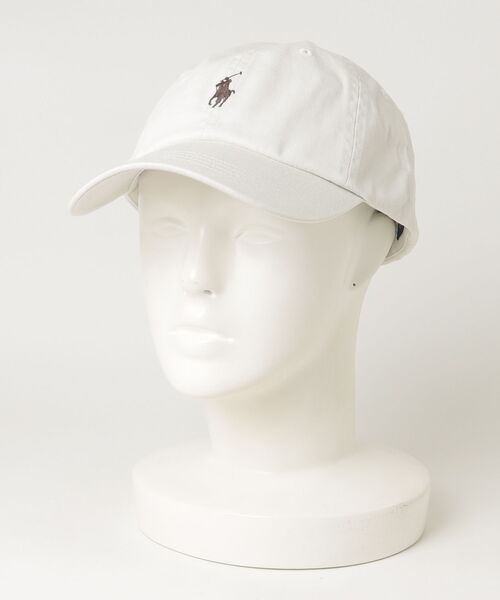 POLO RALPH LAUREN（ポロ ラルフ ローレン）の「コットン チノ ボール キャップ（キャップ・メンズ・アイボリー・ONE）」の4枚目の写真