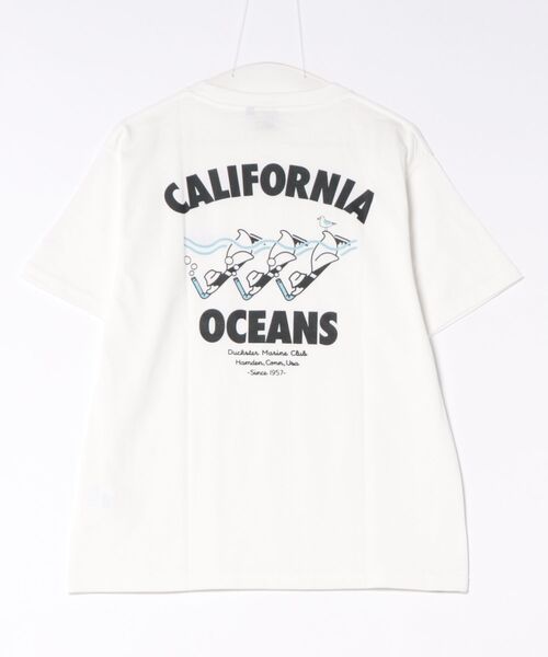 Duckster(ダックスター)の「Duckster/ダックスター T/C 度詰め天竺 レギュラーフィット S/STEE《CALI OCEAN》(Tシャツ/カットソー・メンズ・ホワイト/ライトピンク/ミント・LARGE/MEDIUM/X-LARGE)」の13枚目の写真