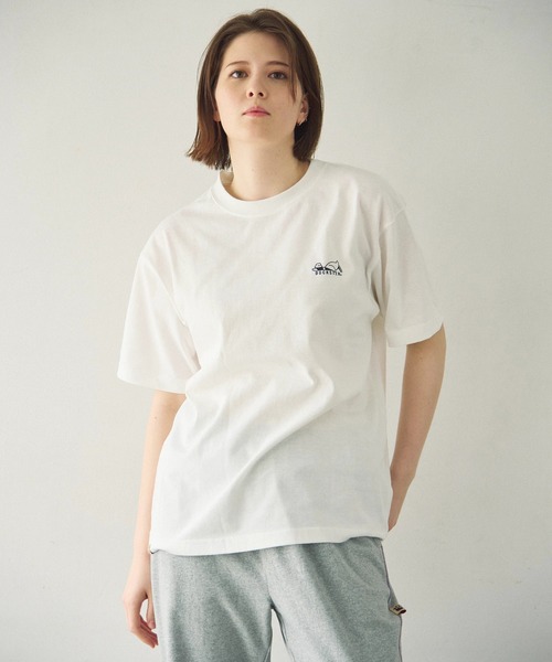 Duckster(ダックスター)の「Duckster/ダックスター T/C 度詰め天竺 レギュラーフィット S/STEE《CALI OCEAN》(Tシャツ/カットソー・メンズ・ホワイト/ライトピンク/ミント・LARGE/MEDIUM/X-LARGE)」の18枚目の写真