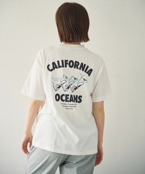 Duckster(ダックスター)の「Duckster/ダックスター T/C 度詰め天竺 レギュラーフィット S/STEE《CALI OCEAN》(Tシャツ/カットソー・メンズ・ホワイト/ライトピンク/ミント・LARGE/MEDIUM/X-LARGE)」の19枚目の写真