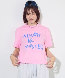 【オリジナルタグ付き】配色ロゴプリントTシャツ