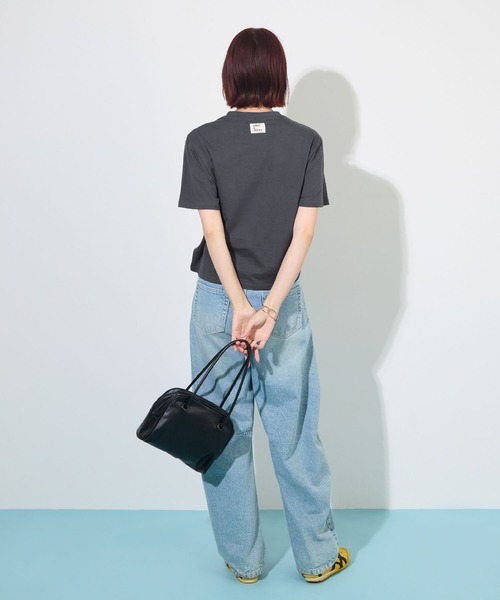 ABYS(アビス)の「【オリジナルタグ付き】配色ロゴプリントTシャツ(Tシャツ/カットソー・レディース・チャコールグレー/ピンク/ライトイエロー・FREE)」の15枚目の写真