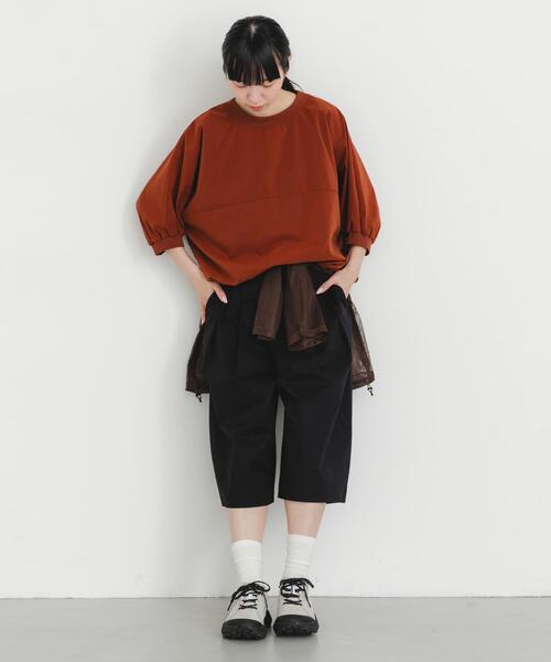 EKAL(エカル)の「撥水チノバミューダパンツ(その他パンツ・レディース・キャメル/ブラック・ONE)」の17枚目の写真
