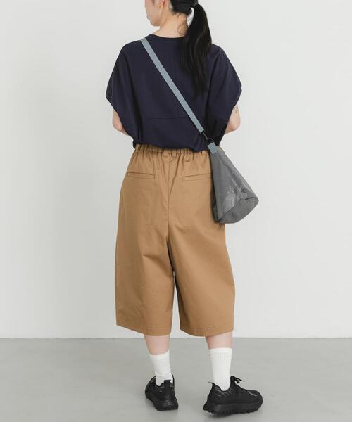 EKAL(エカル)の「撥水チノバミューダパンツ(その他パンツ・レディース・キャメル/ブラック・ONE)」の8枚目の写真