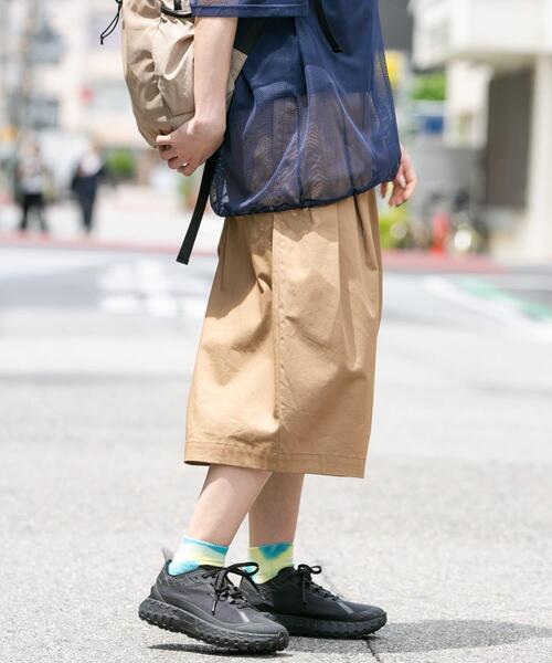 EKAL(エカル)の「撥水チノバミューダパンツ(その他パンツ・レディース・キャメル/ブラック・ONE)」の9枚目の写真