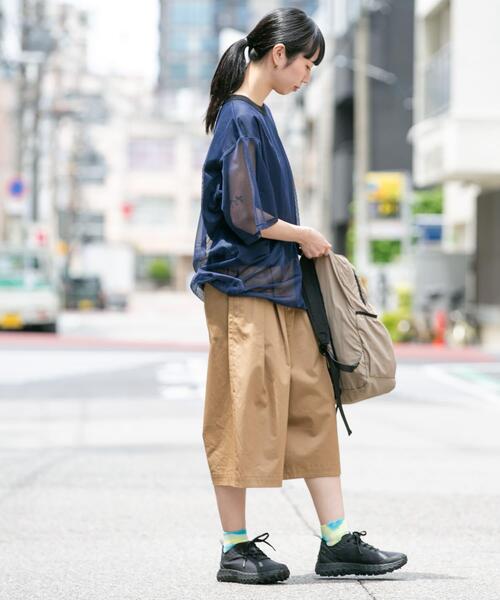 EKAL(エカル)の「撥水チノバミューダパンツ(その他パンツ・レディース・キャメル/ブラック・ONE)」の11枚目の写真