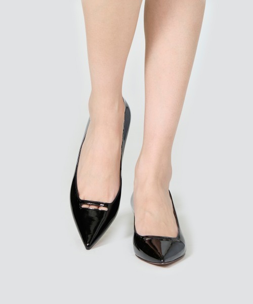 PELLICO(ペリーコ)の「ANIMA アネッリ エナメル パンプス 3.5cm BLACK(パンプス・レディース・ブラック・38/37.5/37/36.5/35.5/35/36)」の8枚目の写真