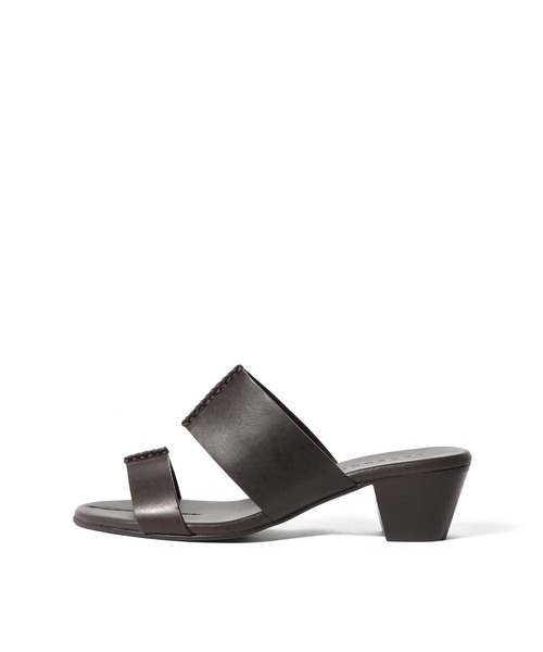 LAOCOONTE（ラオコンテ）の「LAOCOONTE / ダブルベルトサンダル（サンダル・レディース・ダークブラウン/ブラック・36/37）」の2枚目の写真