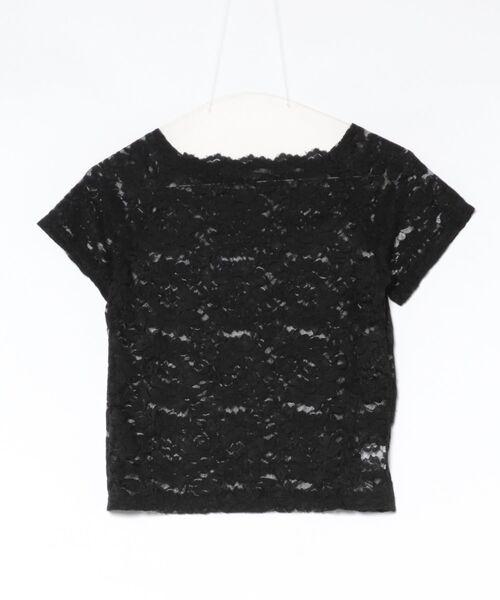 IMARI(イマリ)の「【 IMARI / イマリ 】 レース クロップド トップス(Tシャツ/カットソー・レディース・ホワイト/ブラック・FREE)」の10枚目の写真