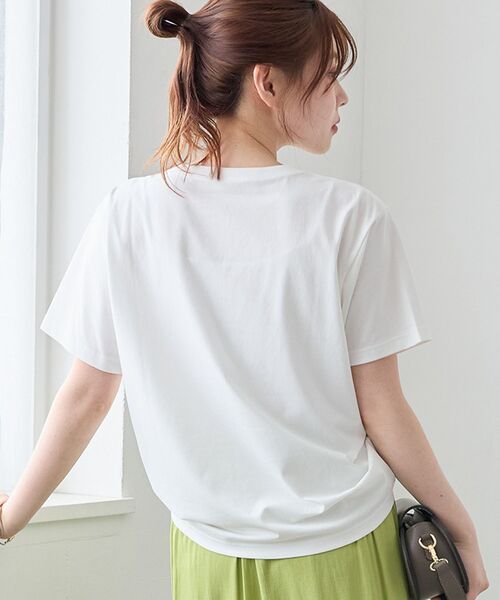 le.coeur blanc（ルクールブラン）の「PARFUM TEE（Tシャツ/カットソー・レディース・ブラック/オフホワイト・38）」の6枚目の写真
