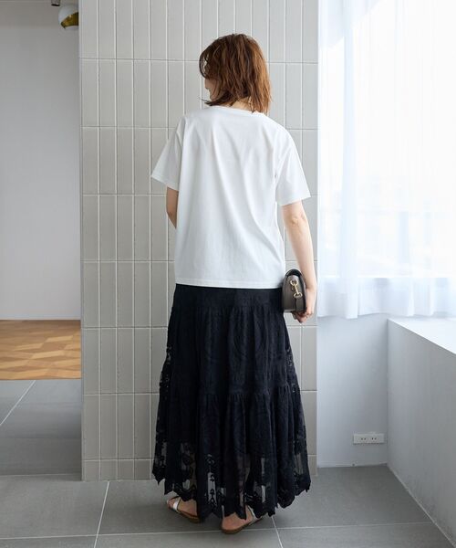 le.coeur blanc(ルクールブラン)の「PARFUM TEE(Tシャツ/カットソー・レディース・ブラック/オフホワイト・38)」の19枚目の写真