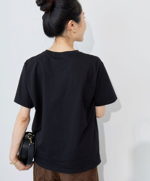le.coeur blanc(ルクールブラン)の「PARFUM TEE(Tシャツ/カットソー・レディース・ブラック/オフホワイト・38)」の4枚目の写真