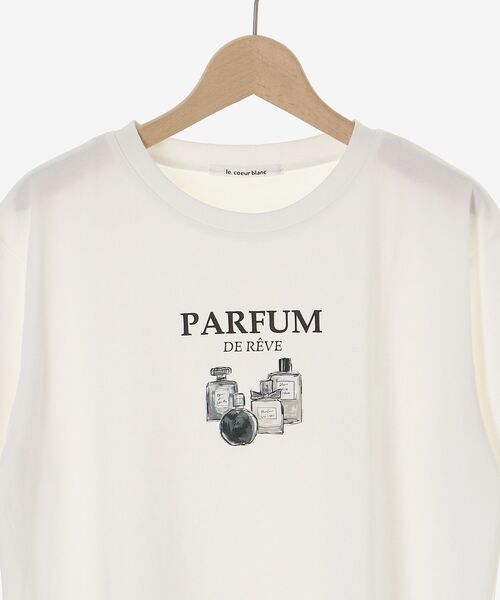 le.coeur blanc(ルクールブラン)の「PARFUM TEE(Tシャツ/カットソー・レディース・ブラック/オフホワイト・38)」の11枚目の写真
