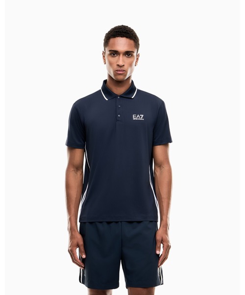 EMPORIO ARMANI EA7(エンポリオアルマーニイーエーセブン)の「【エンポリオ アルマーニ EA7】ジャージーポロシャツ Tennis Pro(ポロシャツ・メンズ・グリーン/ネイビー/ホワイト・SMALL/MEDIUM/X-SMALL/LARGE/X-LARGE)」の3枚目の写真