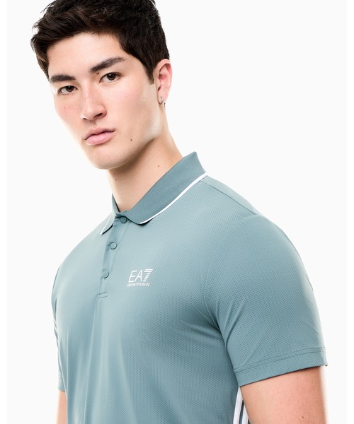 EMPORIO ARMANI EA7(エンポリオアルマーニイーエーセブン)の「【エンポリオ アルマーニ EA7】ジャージーポロシャツ Tennis Pro(ポロシャツ・メンズ・グリーン/ネイビー/ホワイト・SMALL/MEDIUM/X-SMALL/LARGE/X-LARGE)」の15枚目の写真