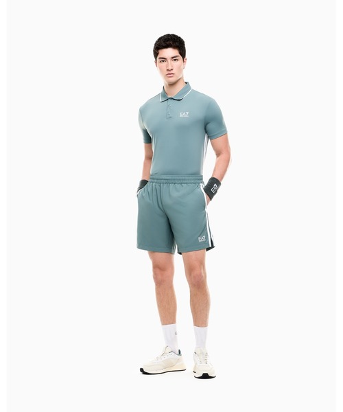EMPORIO ARMANI EA7(エンポリオアルマーニイーエーセブン)の「【エンポリオ アルマーニ EA7】ジャージーポロシャツ Tennis Pro(ポロシャツ・メンズ・グリーン/ネイビー/ホワイト・SMALL/MEDIUM/X-SMALL/LARGE/X-LARGE)」の16枚目の写真