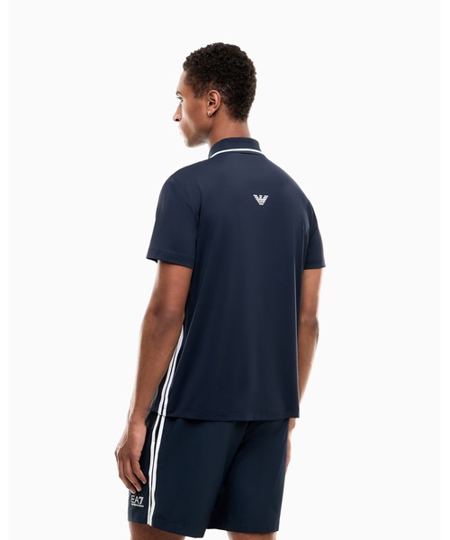 EMPORIO ARMANI EA7(エンポリオアルマーニイーエーセブン)の「【エンポリオ アルマーニ EA7】ジャージーポロシャツ Tennis Pro(ポロシャツ・メンズ・グリーン/ネイビー/ホワイト・SMALL/MEDIUM/X-SMALL/LARGE/X-LARGE)」の5枚目の写真