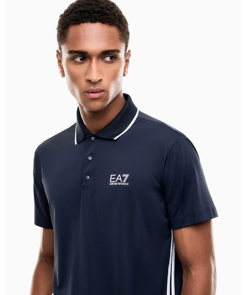 EMPORIO ARMANI EA7(エンポリオアルマーニイーエーセブン)の「【エンポリオ アルマーニ EA7】ジャージーポロシャツ Tennis Pro(ポロシャツ・メンズ・グリーン/ネイビー/ホワイト・SMALL/MEDIUM/X-SMALL/LARGE/X-LARGE)」の6枚目の写真
