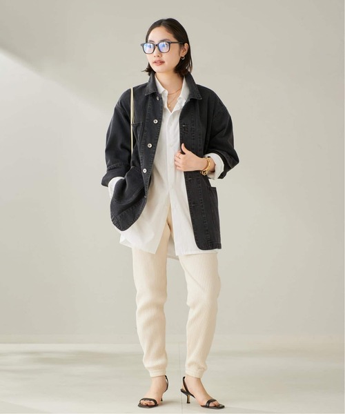 plage(プラージュ)の「《追加》coverall 3(デニムジャケット・レディース・ネイビー/ブラック・36/38)」の4枚目の写真
