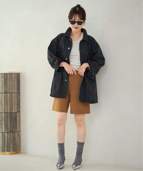 plage(プラージュ)の「《追加》coverall 3(デニムジャケット・レディース・ネイビー/ブラック・36/38)」の11枚目の写真