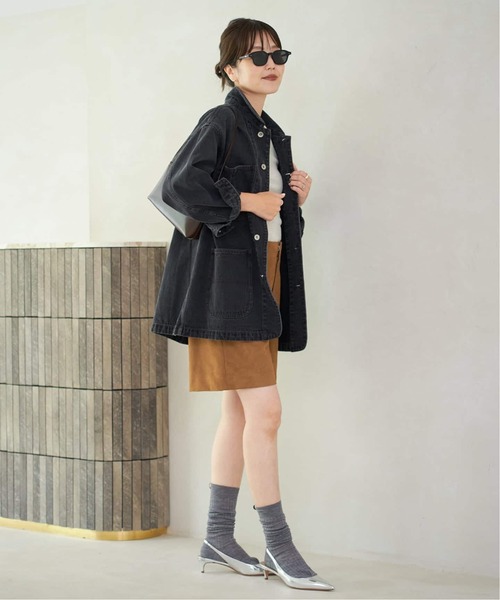 plage(プラージュ)の「《追加》coverall 3(デニムジャケット・レディース・ネイビー/ブラック・36/38)」の13枚目の写真