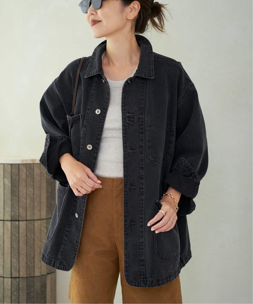 plage(プラージュ)の「《追加》coverall 3(デニムジャケット・レディース・ネイビー/ブラック・36/38)」の16枚目の写真