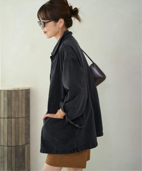 plage(プラージュ)の「《追加》coverall 3(デニムジャケット・レディース・ネイビー/ブラック・36/38)」の17枚目の写真