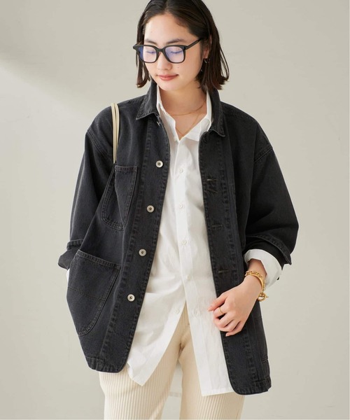 plage(プラージュ)の「《追加》coverall 3(デニムジャケット・レディース・ネイビー/ブラック・36/38)」の22枚目の写真
