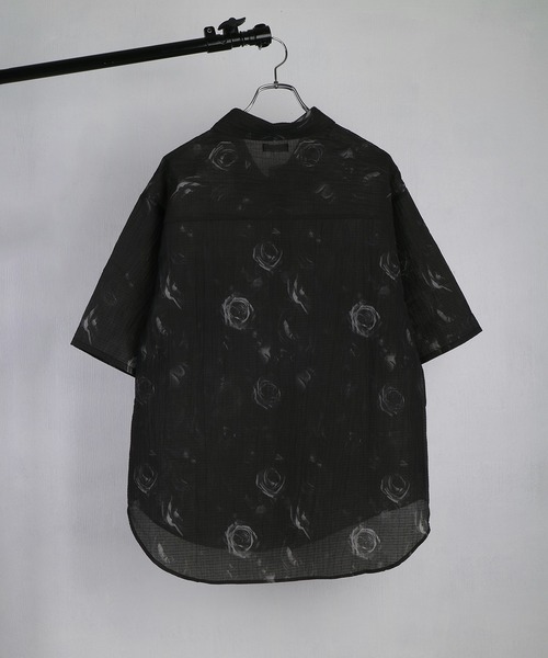 WESTSEA(ウエストシー)の「楊柳風 シアサッカー 花柄・総柄 半袖シャツ / リラックスシルエット レギュラーカラー(シャツ/ブラウス・メンズ・ブラック系その他/チャコール/ブラック/ホワイト/ブラック系その他2・M/L)」の22枚目の写真